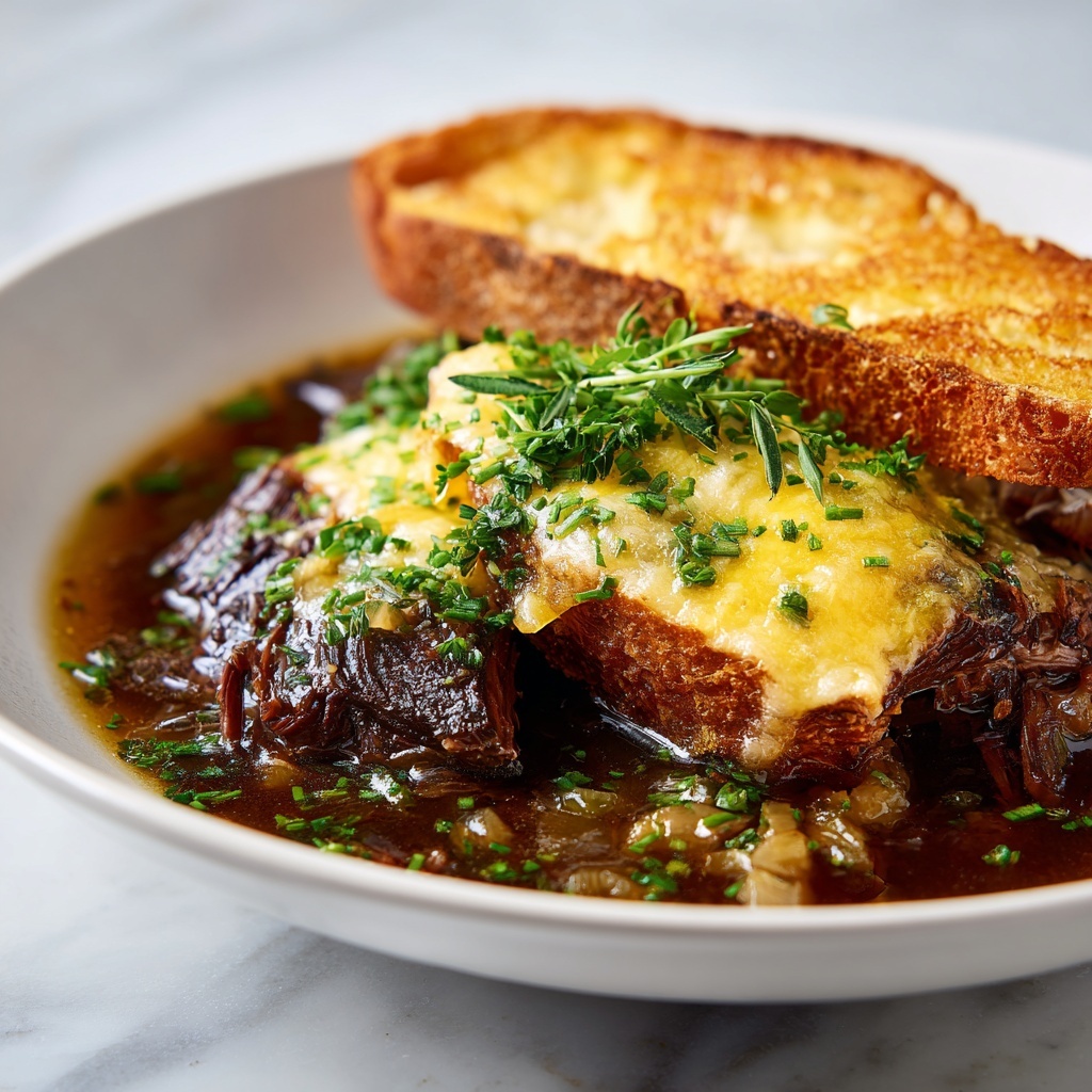 French Onion Beef Short Rib Soup Recipe - Recipe Image