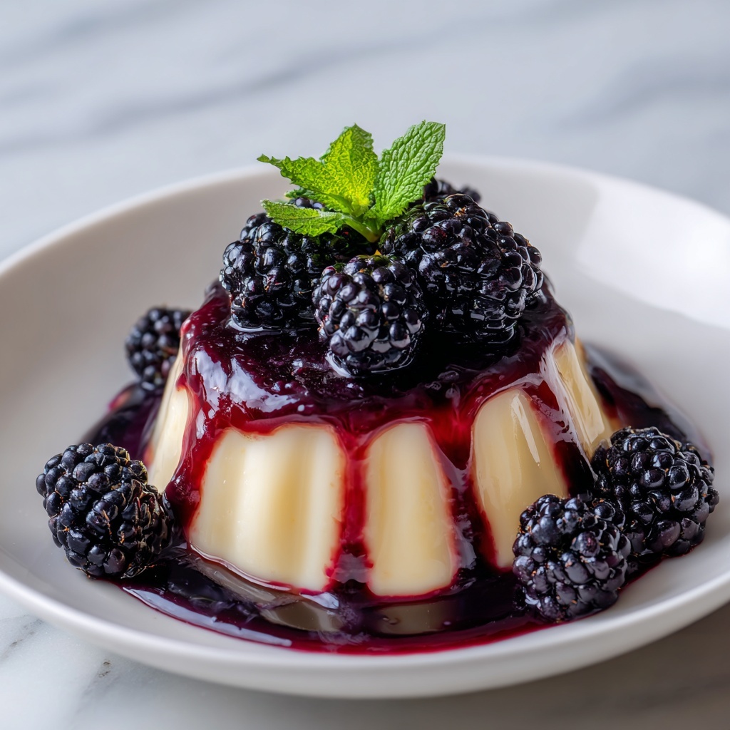 Blackberry and Goat's Cheese Panna Cotta Recipe - Recipe Image