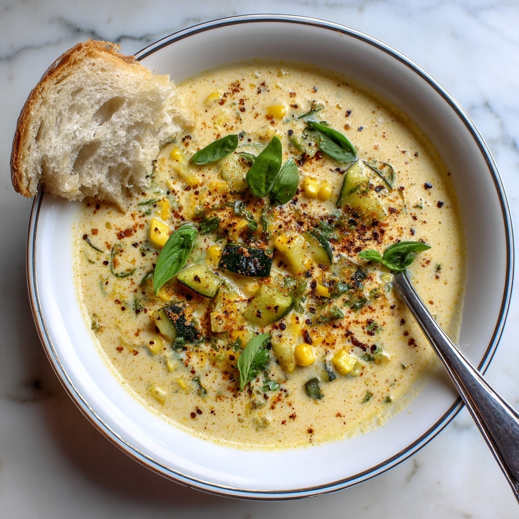 Summer Fresh Corn and Zucchini Chowder Recipe - Recipe Image