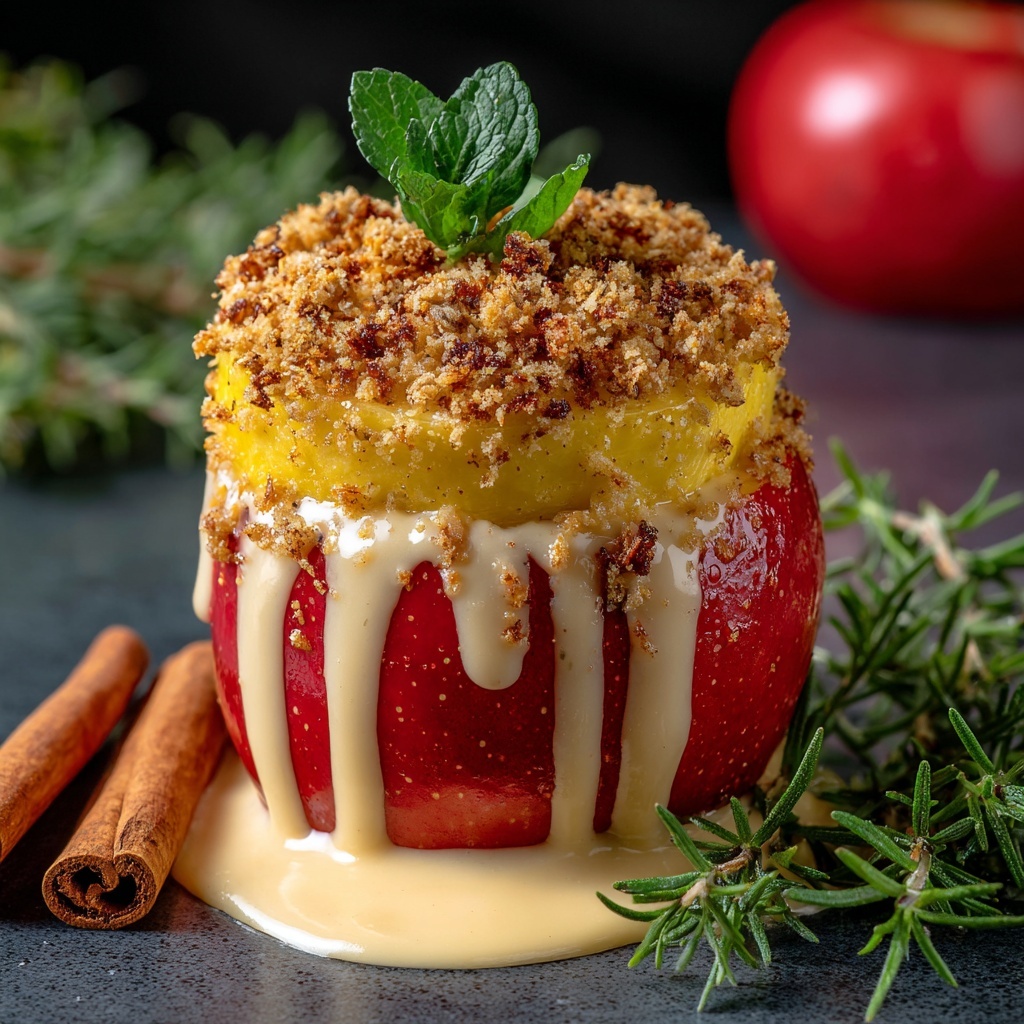 Cinnamon Oatmeal Stuffed Apples Recipe - Recipe Image