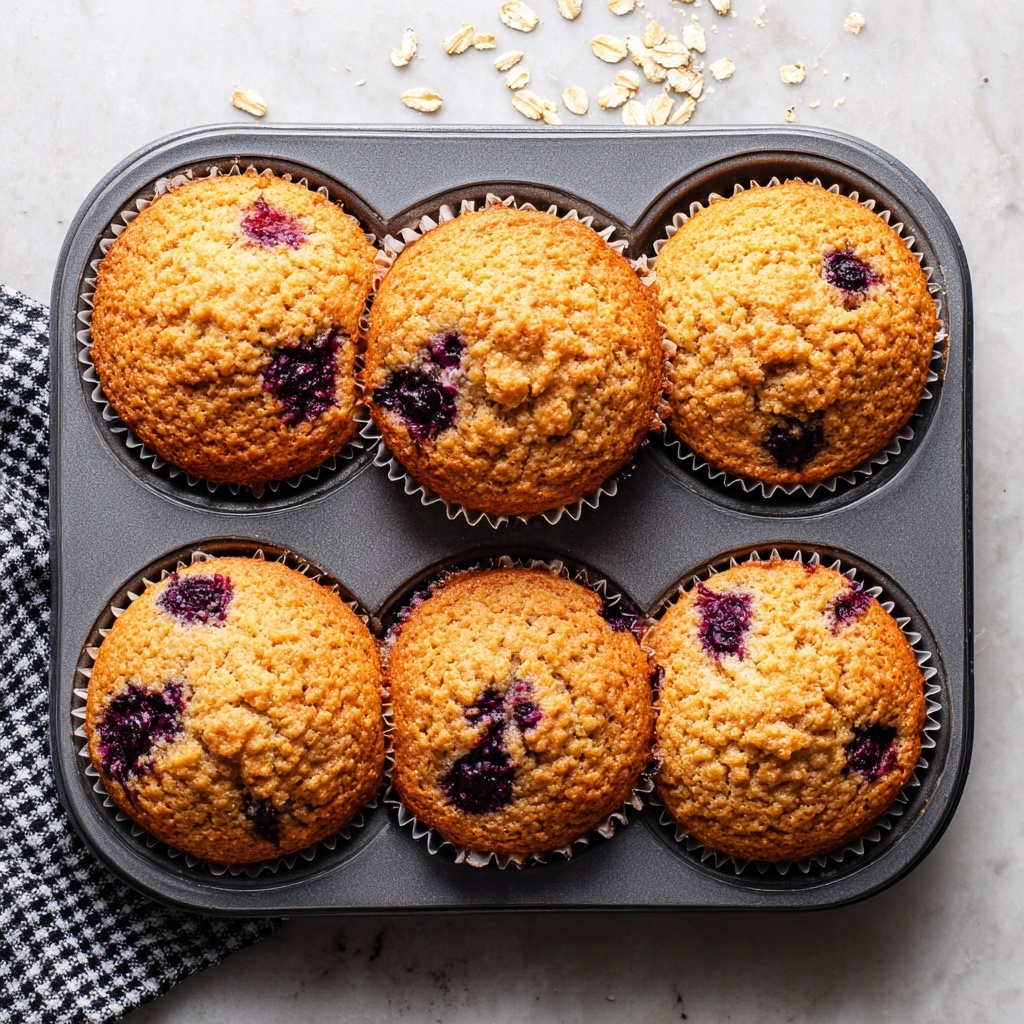 Blueberry Oatmeal Muffins Recipe - Recipe Image