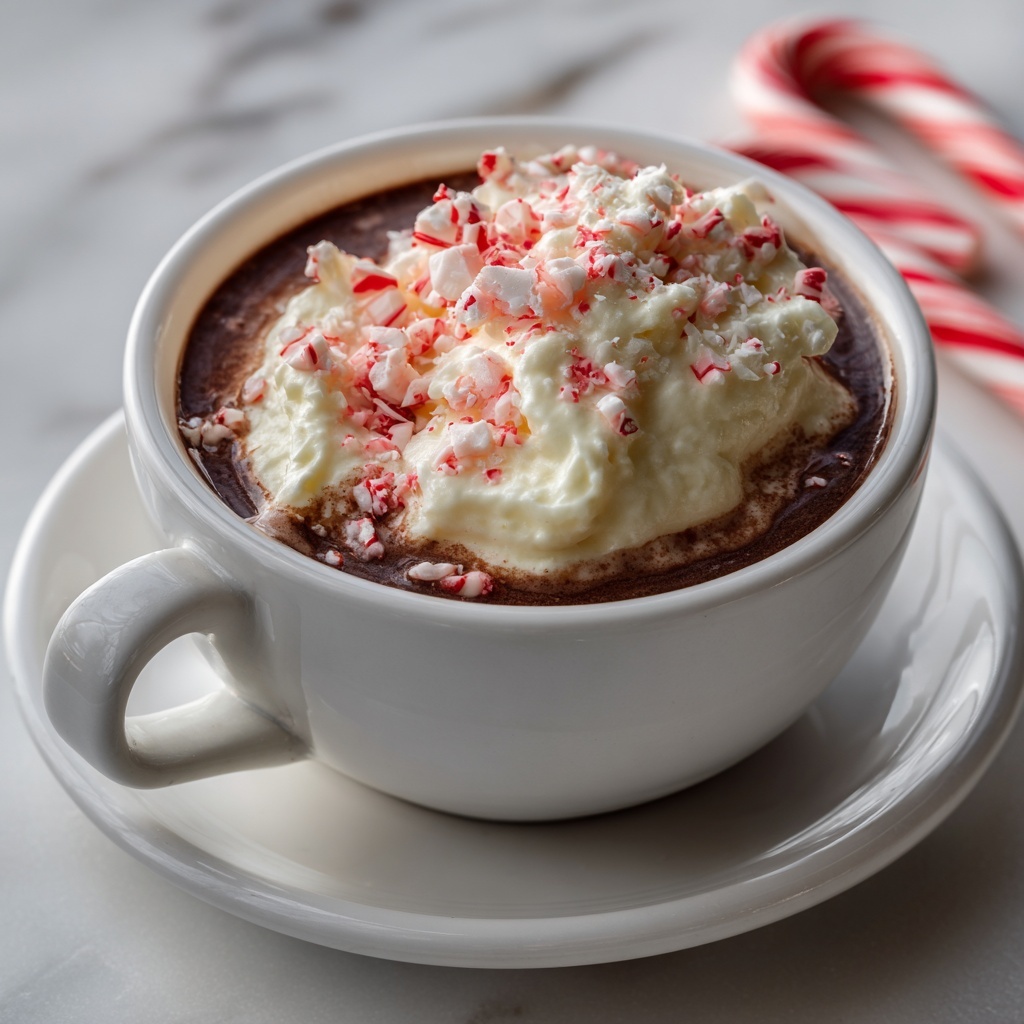 Rich Peppermint Hot Chocolate Recipe - Recipe Image