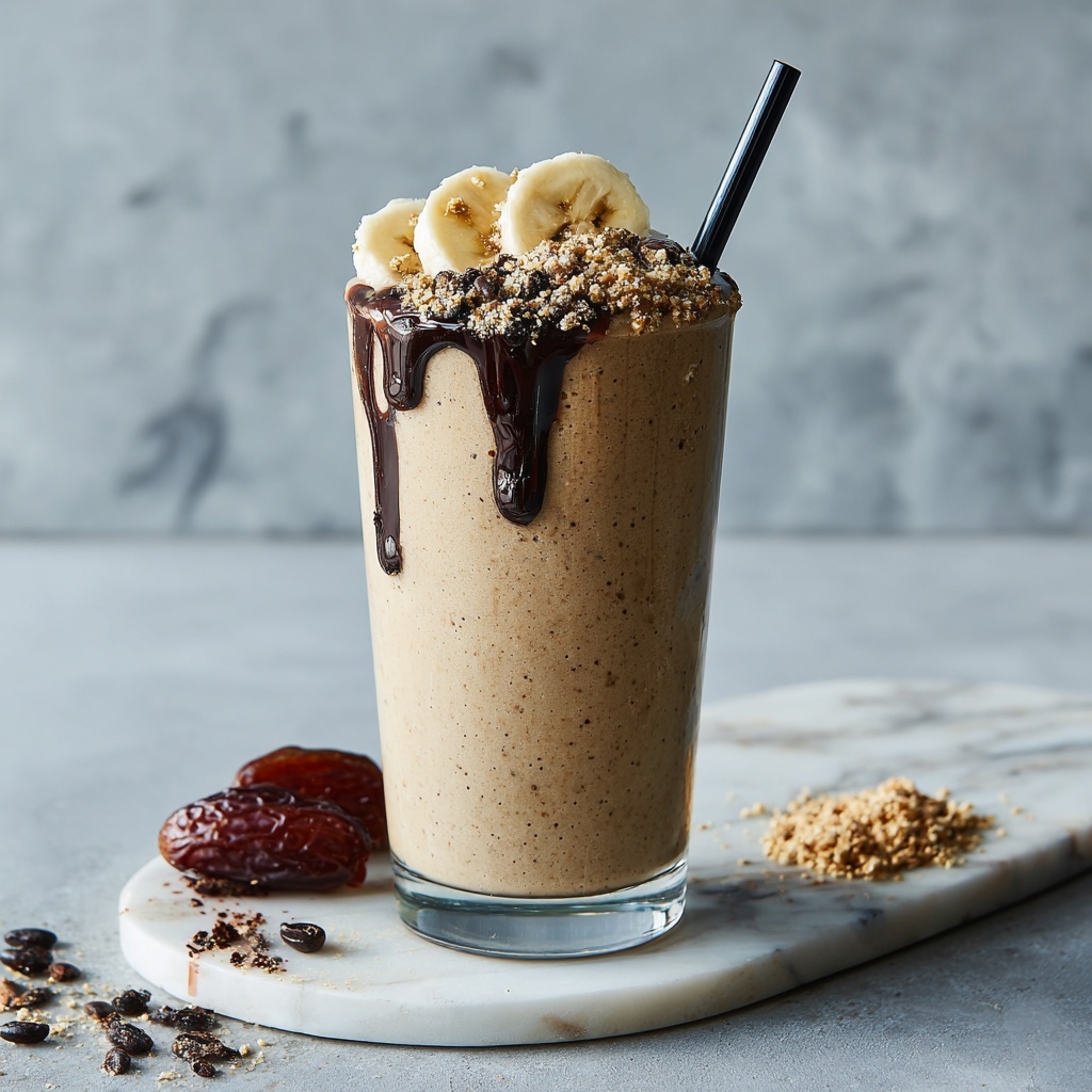 Tahini Chocolate Coffee Date Shake Recipe - Recipe Image
