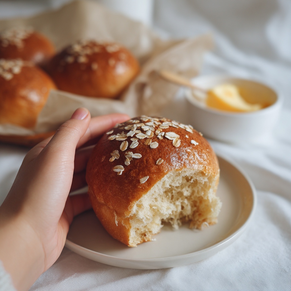 Oatmeal Molasses Dinner Rolls Recipe - Recipe Image