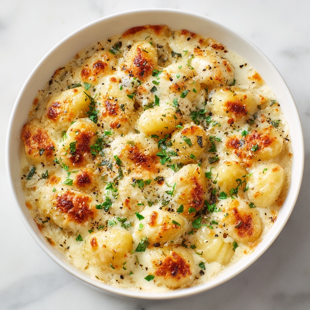 Tasty Baked Gnocchi Mac and Cheese Recipe - Recipe Image