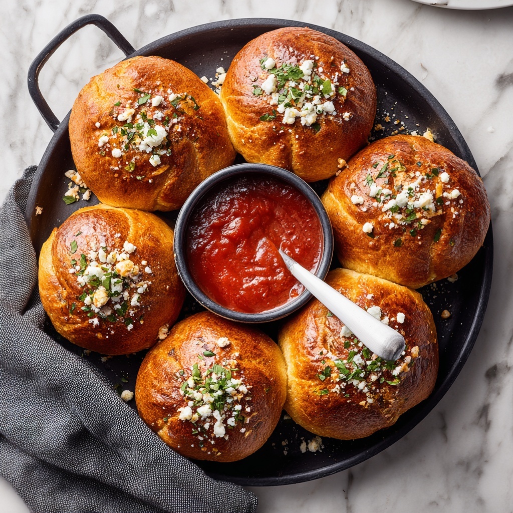 Garlic Knots with Homemade Garlic Butter Sauce Recipe - Recipe Image
