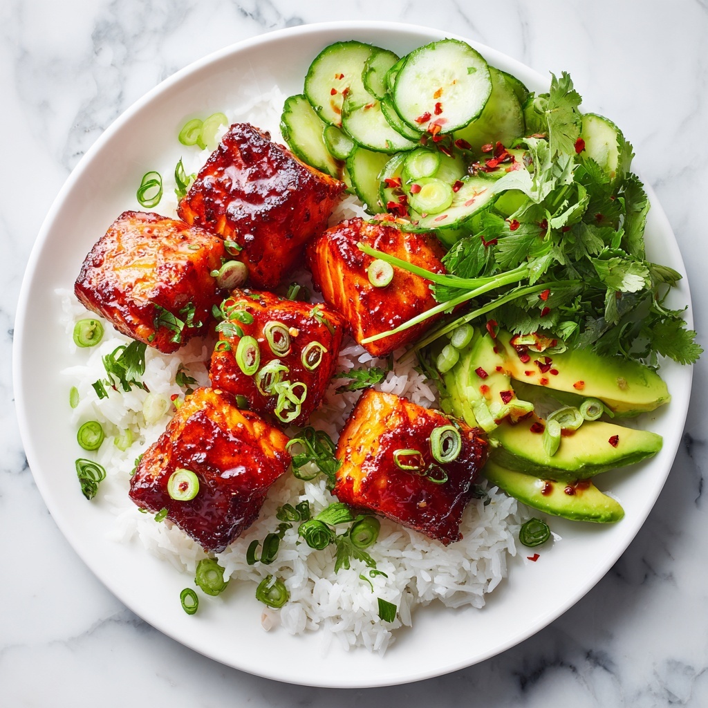 Honey Garlic Salmon Rice Bowls Recipe - Recipe Image