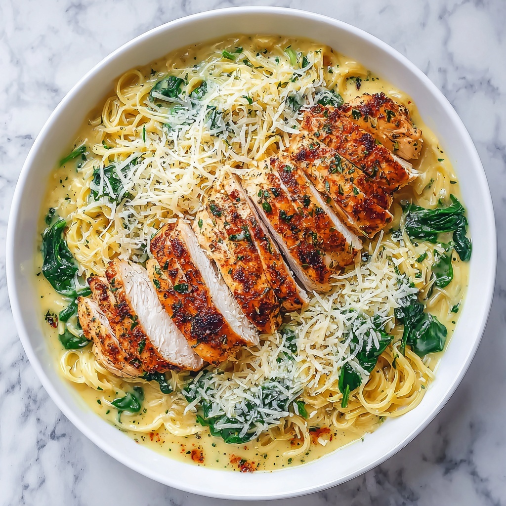 Creamy Parmesan Chicken Pasta Recipe - Recipe Image