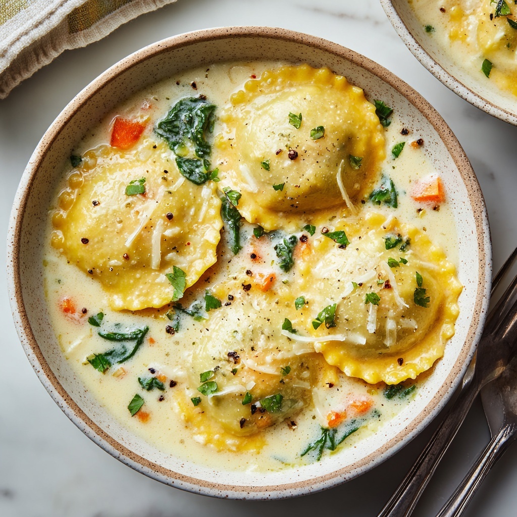 Creamy Ravioli Soup Recipe - Recipe Image