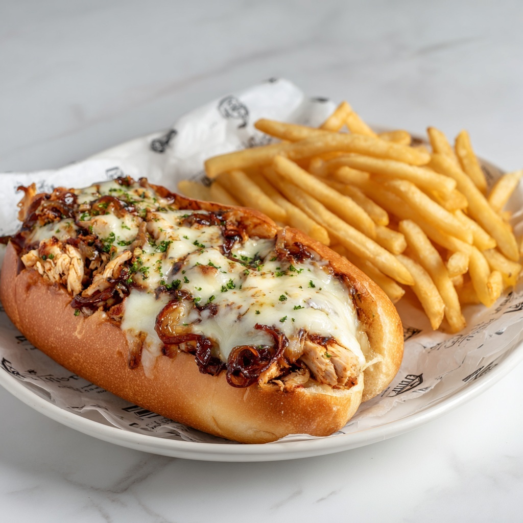 Chicken Cheese Steak Sandwiches Recipe - Recipe Image