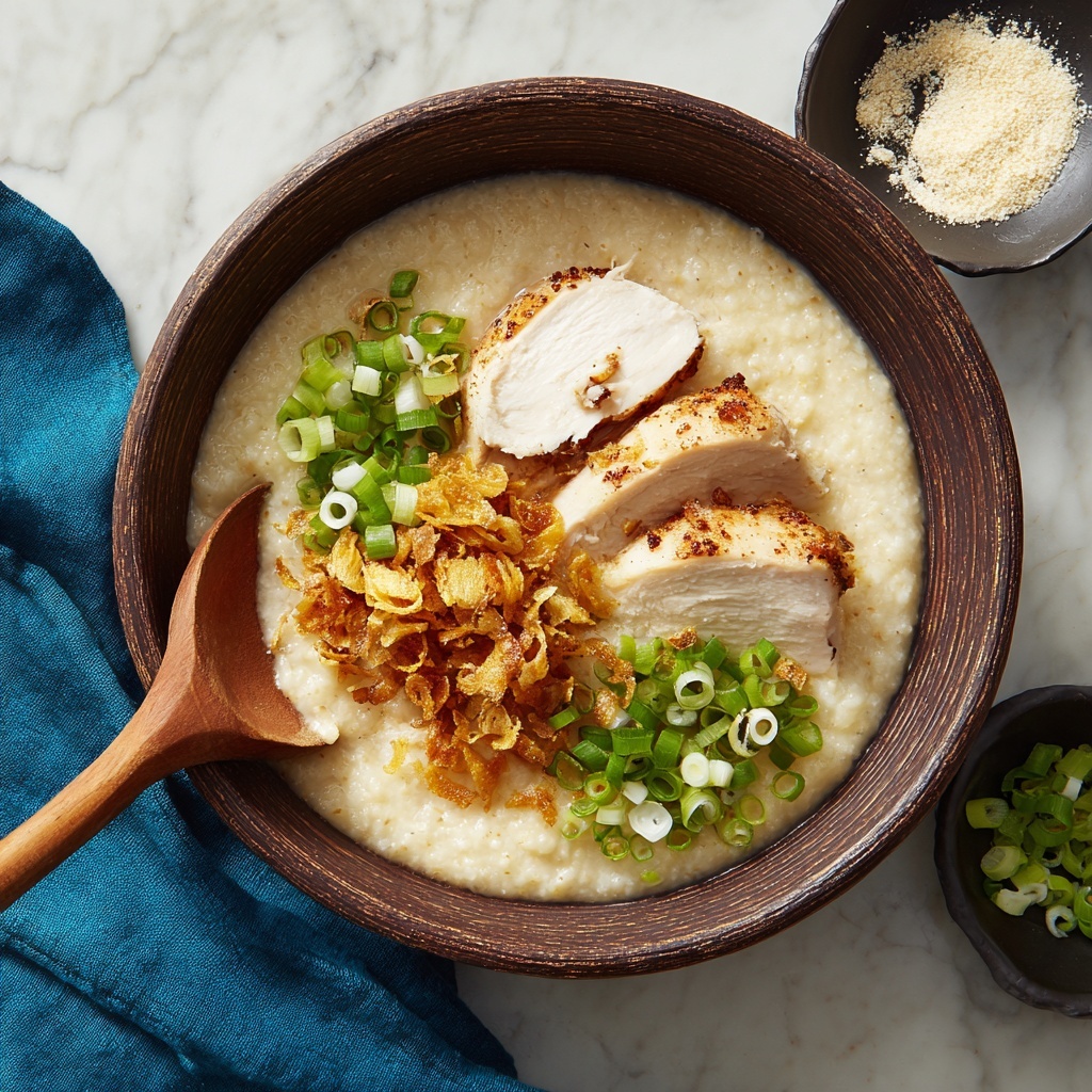 Comforting Chicken Congee Recipe for Cozy Evenings Recipe - Recipe Image